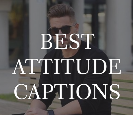 best attitude captions for instagram