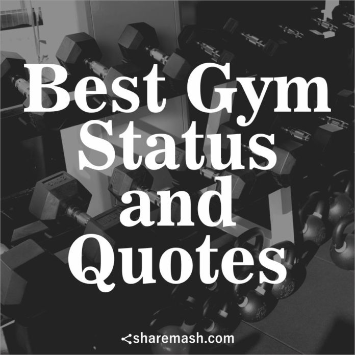 best gym status & gym quotes