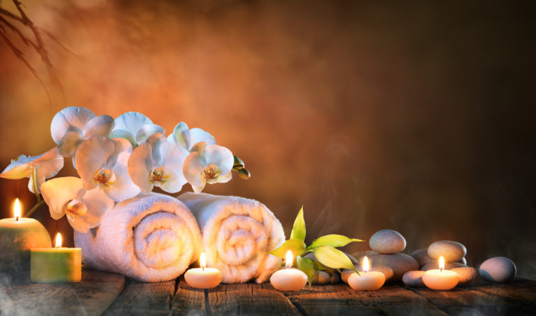 Spa Essentials: Robe, Candles, Chillout Music