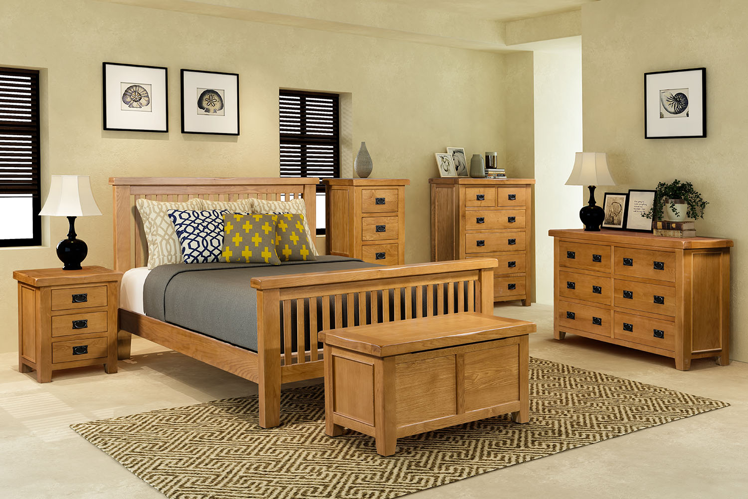 unfiniishedred oak bedroom furniture