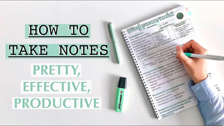Taking Effective Notes: 5 Useful Techniques