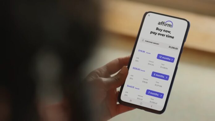 BNPL 2026 - What Shoppers Should Know Before Splitting Payments A person views Affirm BNPL payment plans on a smartphone